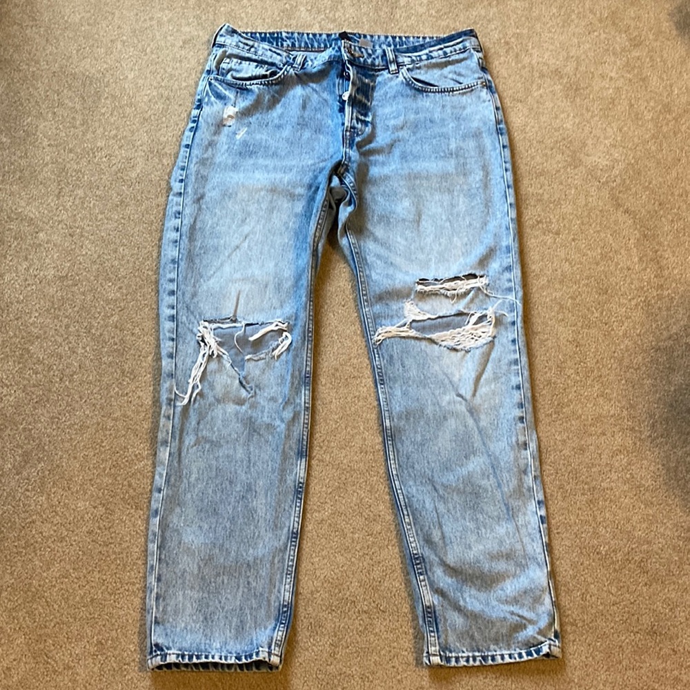 Distressed jeans